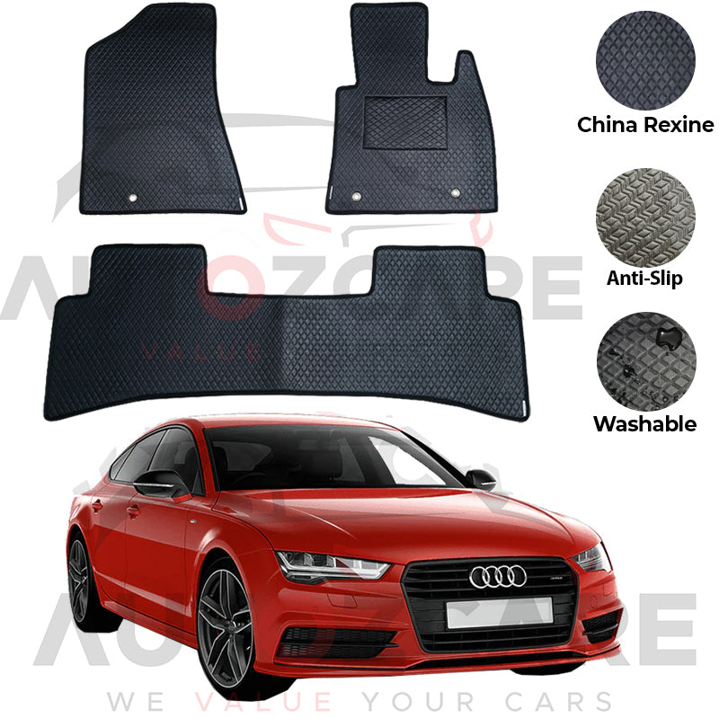 Audi A7 China Rexine Floor Mat 3PCS - Model 2010-2018