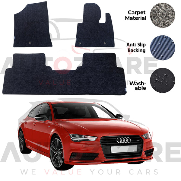 Audi A7 Genuine Fitting Carpet Floor Mat 3PCS - Model 2010-2018