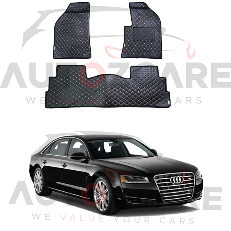 Audi A8 7D Floor Mat ( Flat Style ) 3PCS - Model 2009-2017