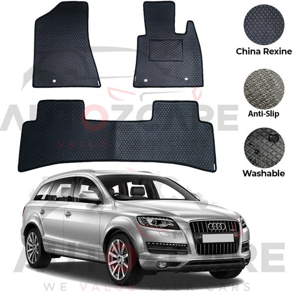 Audi Q7 China Rexine Floor Mat 6PCS - Model 2005-2015