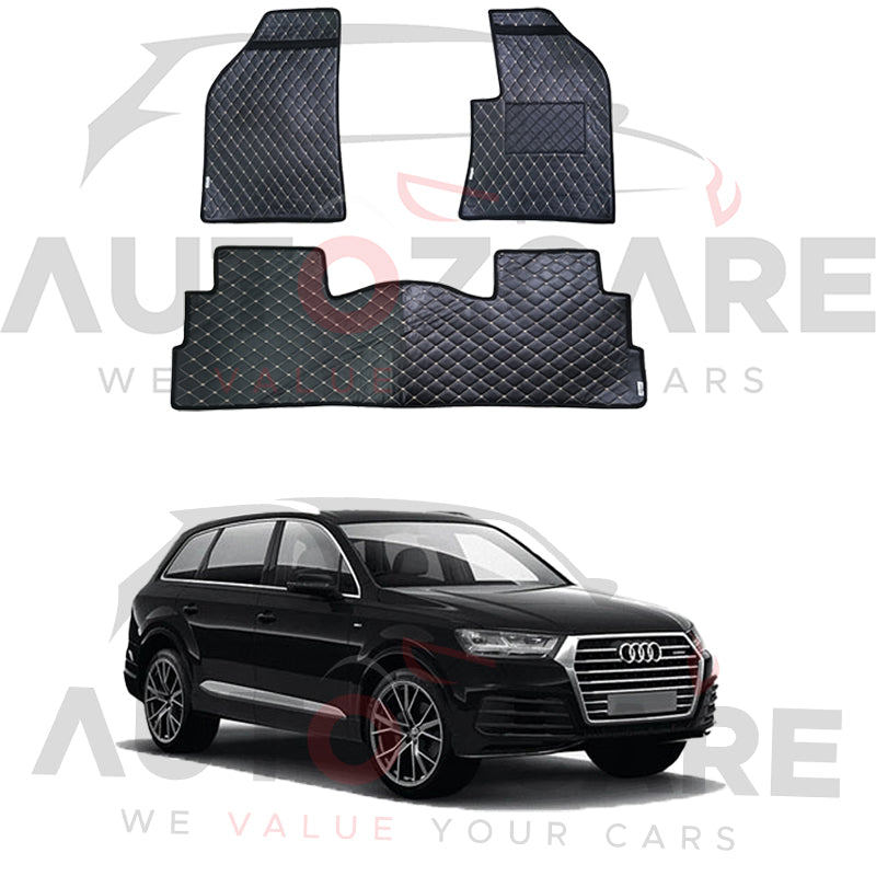 Audi Q7 7D Floor Mat ( Flat Style ) 3PCS - Model 2016-2018