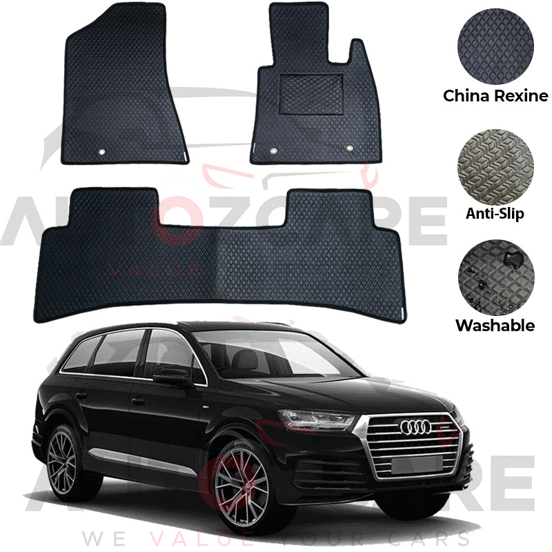 Audi Q7 China Rexine Floor Mat 6PCS - Model 2016-2018