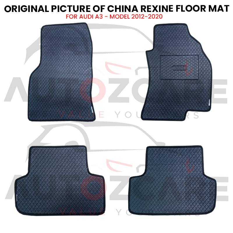 Audi A3 China Rexine Floor Mat 4PCS - Model 2012-2020
