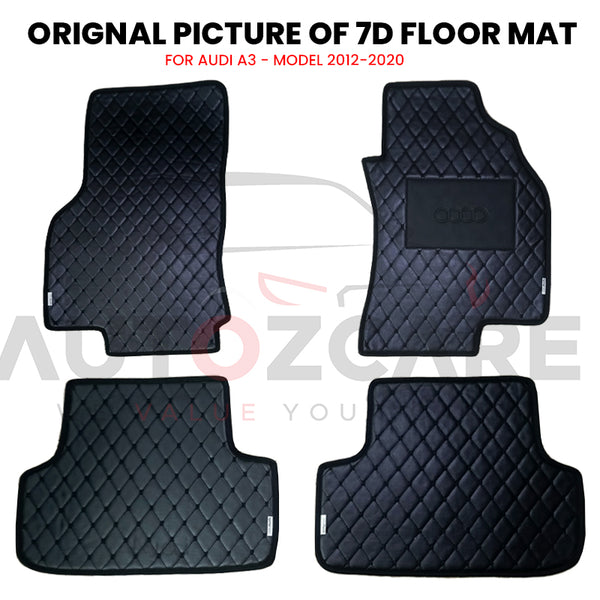 Audi A3 7D Floor Mat ( Flat Style ) 3PCS - Model 2012-2020