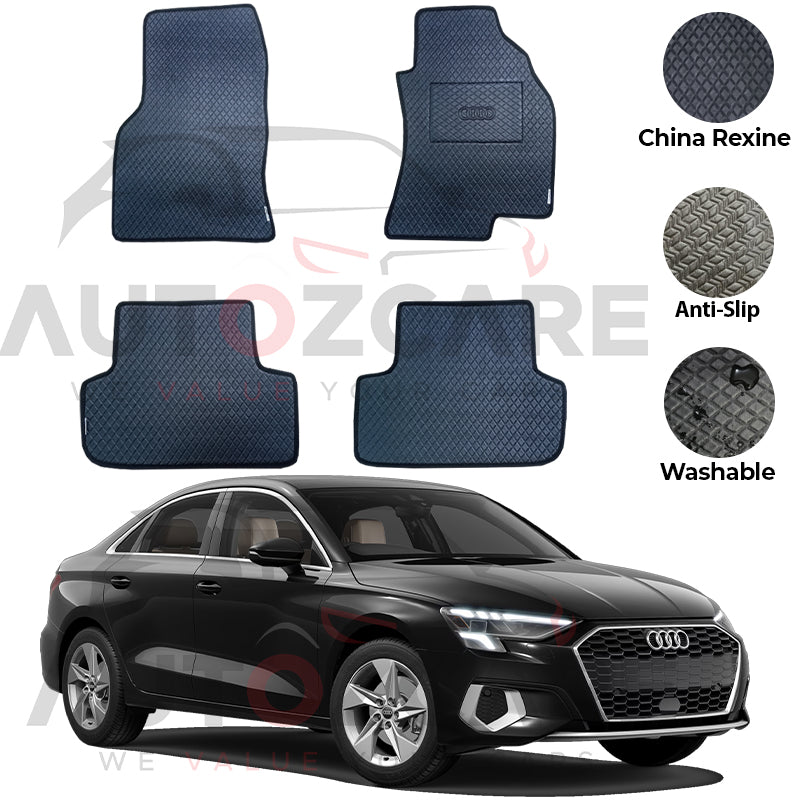 Audi A3 China Rexine Floor Mat 4PCS - Model 2021-2025