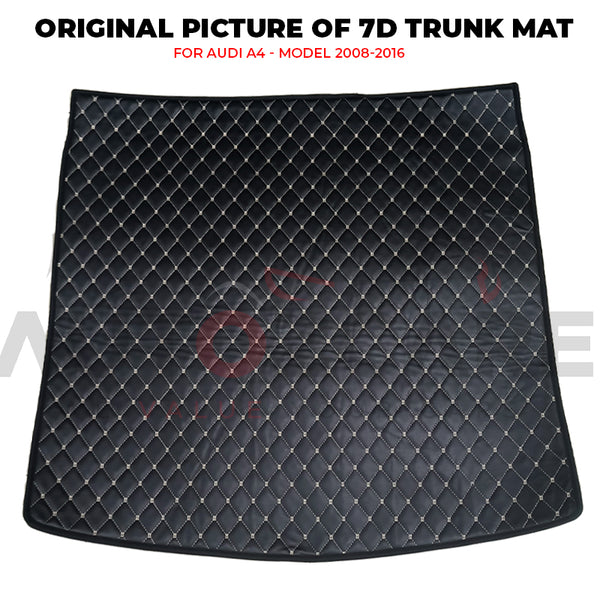 Audi A4 7D Custom Car Trunk Mat - Model 2008-2016