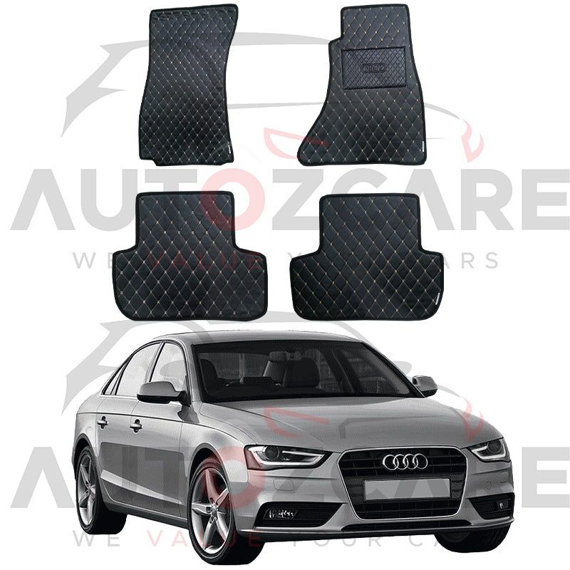 Audi A4 7D Floor Mat (Flat Style) 4PCS - Model 2008-2016