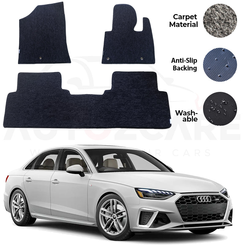 Audi A4 Genuine Fitting Carpet Floor Mat 3PCS - Model 2017-2025