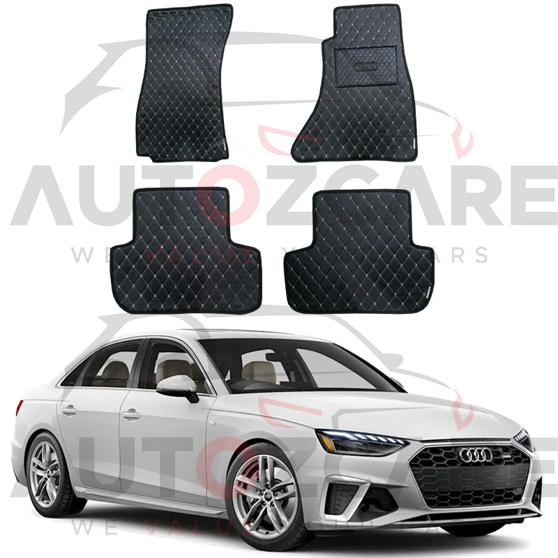 Audi A4 7D Floor Mat (Flat Style) 4PCS - Model 2017-2025