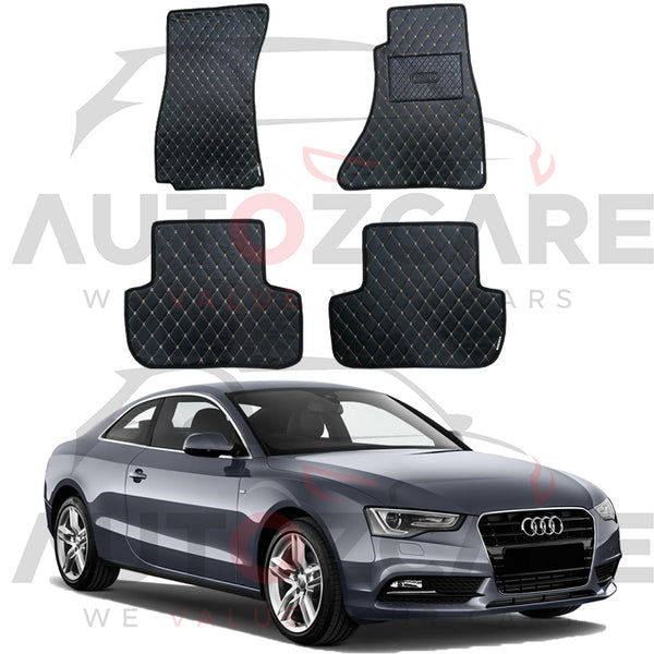 Audi A5 7D Floor Mat (Flat Style) 4PCS - Model 2007-2016