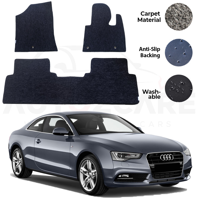 Audi A5 Genuine Fitting Carpet Floor Mat 3PCS - Model 2007-2016