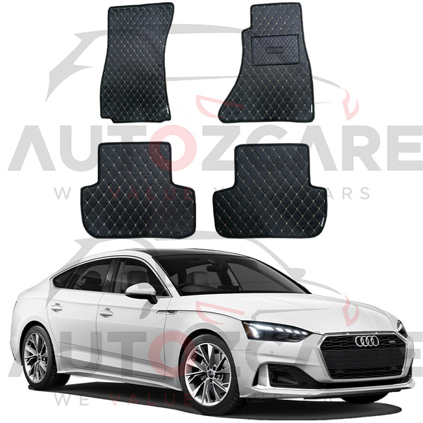 Audi A5 7D Floor Mat (Flat Style) 4PCS - Model 2017-2025
