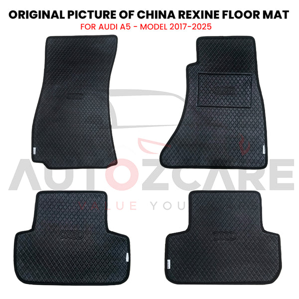 Audi A5 China Rexine Floor Mat 4PCS - Model 2017-2025