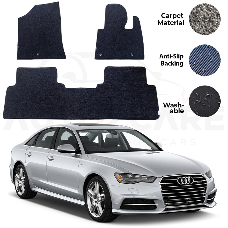 Audi A6 Genuine Fitting Carpet Floor Mat 3PCS - Model 2011-2018