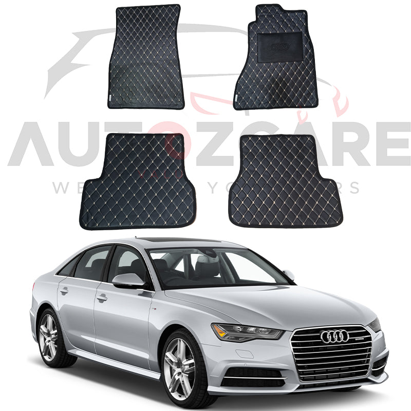 Audi A6 7D Floor Mat ( Flat Style ) 4PCS - Model 2011-2018