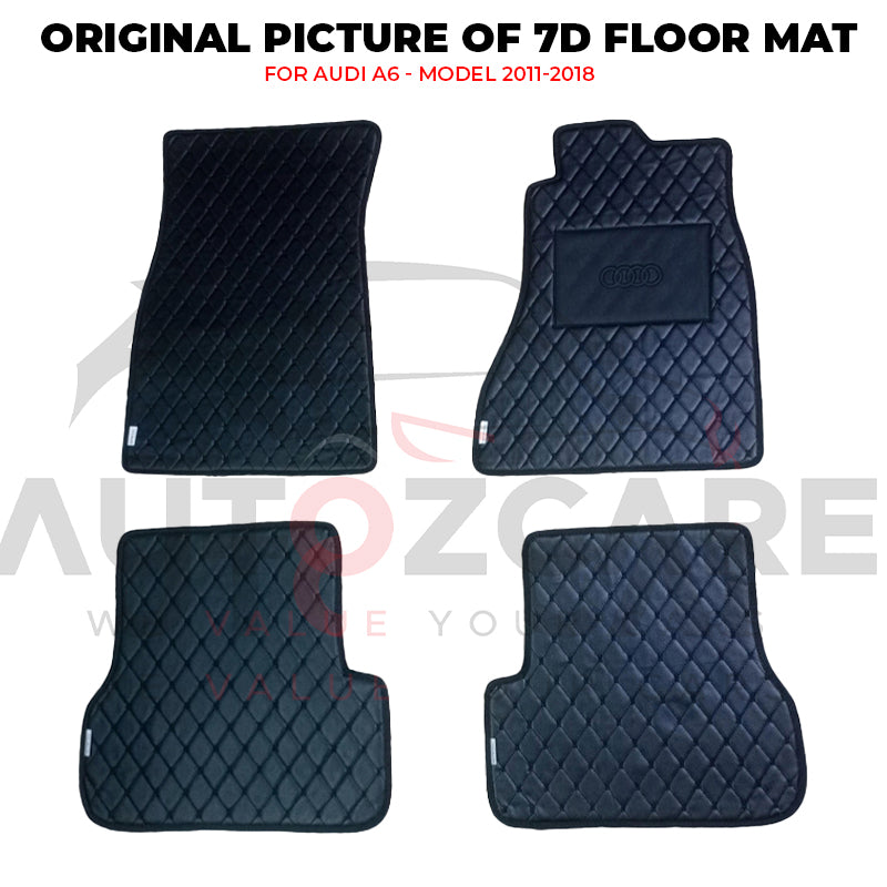 Audi A6 7D Floor Mat ( Flat Style ) 4PCS - Model 2011-2018