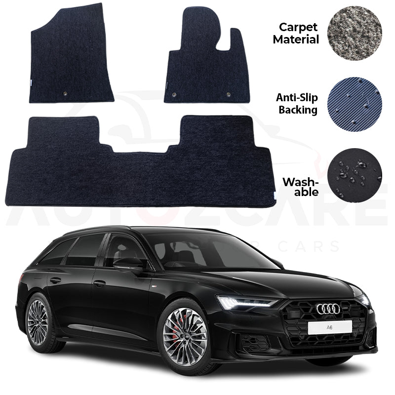 Audi A6 Genuine Fitting Carpet Floor Mat 3PCS - Model 2019-2024