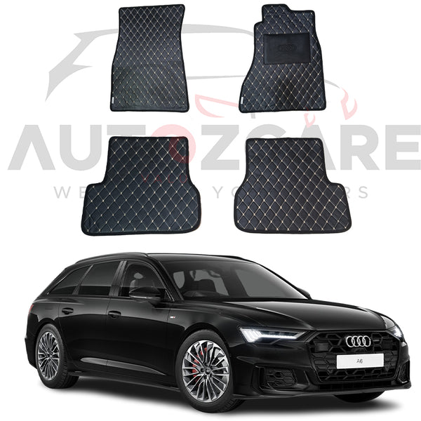 Audi A6 7D Floor Mat ( Flat Style ) 4PCS - Model 2019-2024