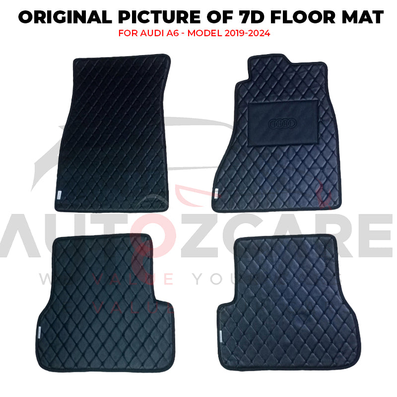 Audi A6 7D Floor Mat ( Flat Style ) 4PCS - Model 2019-2024