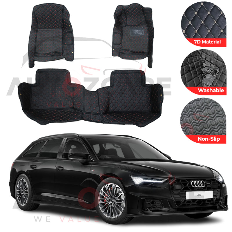Audi A6 7D Floor Mat (Tray Style) 4PCS - Model 2019-2025