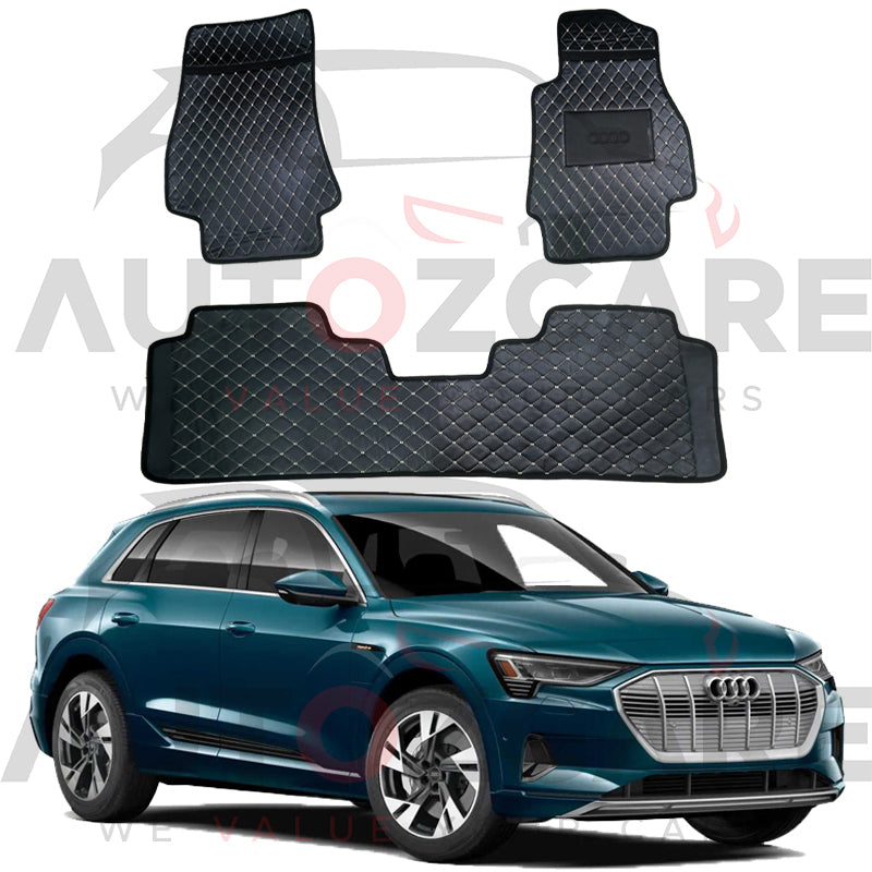 Audi E-Tron 7D Floor Mats ( Flat Style ) 4Pcs - Model 2020-2025