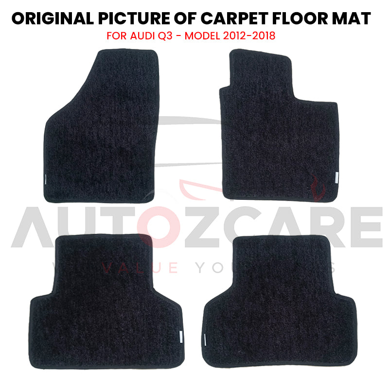 Audi Q3 Genuine Fitting Carpet Floor Mat 4PCS - Model 2012-2018