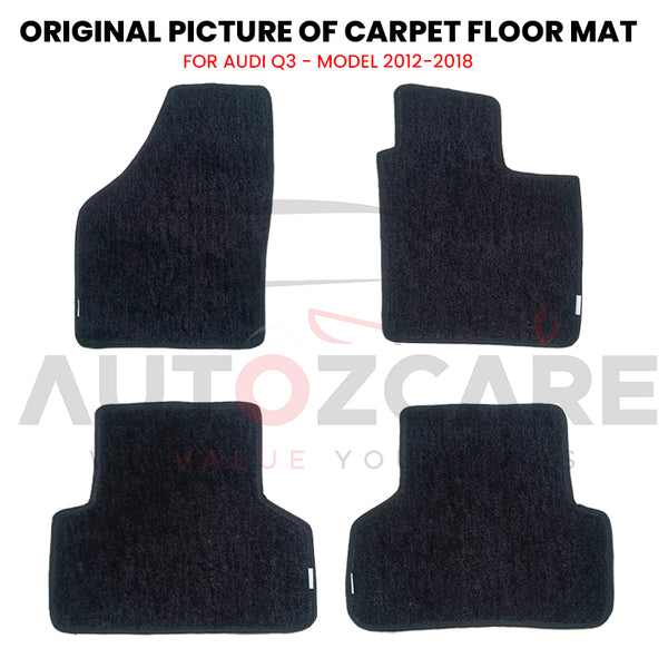 Audi Q3 Genuine Fitting Carpet Floor Mat 4PCS - Model 2012-2018