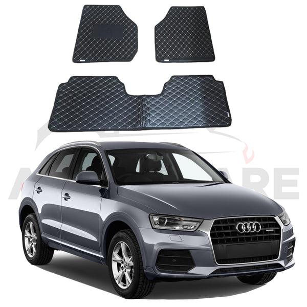 Audi Q3 7D Floor Mat ( Flat Style ) 3PCS - Model 2012-2018