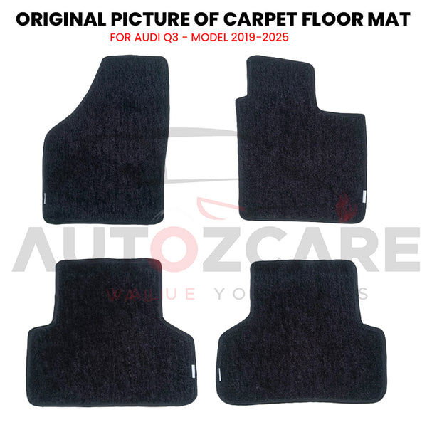 Audi Q3 Genuine Fitting Carpet Floor Mat 4PCS - Model 2019-2025