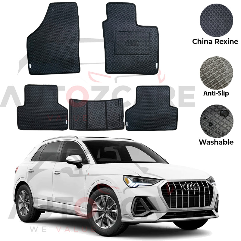 Audi Q3 China Rexine Floor Mat 5PCS - Model 2019-2025