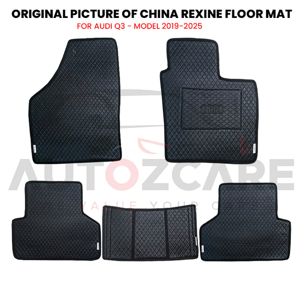 Audi Q3 China Rexine Floor Mat 5PCS - Model 2019-2025