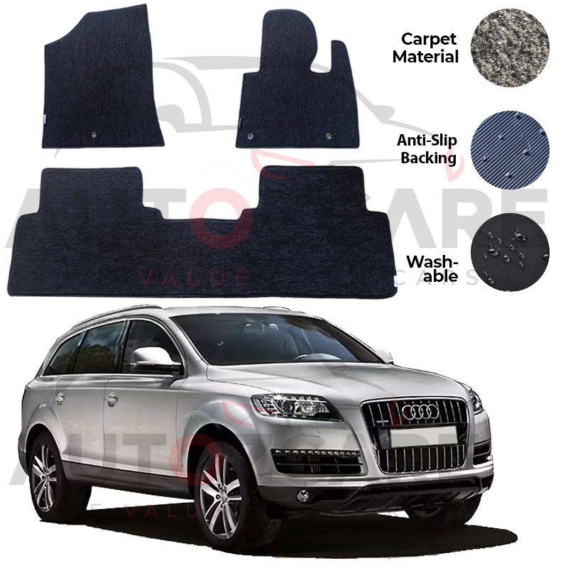 Audi Q7 Genuine Fitting Carpet Floor Mat 4PCS - Model 2005-2015