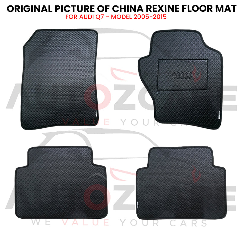 Audi Q7 China Rexine Floor Mat 4PCS - Model 2005-2015