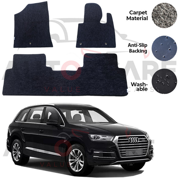 Audi Q7 Genuine Fitting Carpet Floor Mat 4PCS - Model 2016-2018