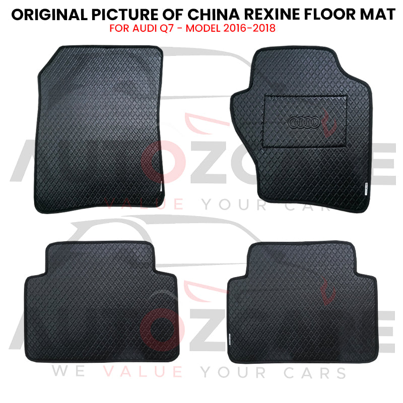 Audi Q7 China Rexine Floor Mat 4PCS - Model 2016-2018