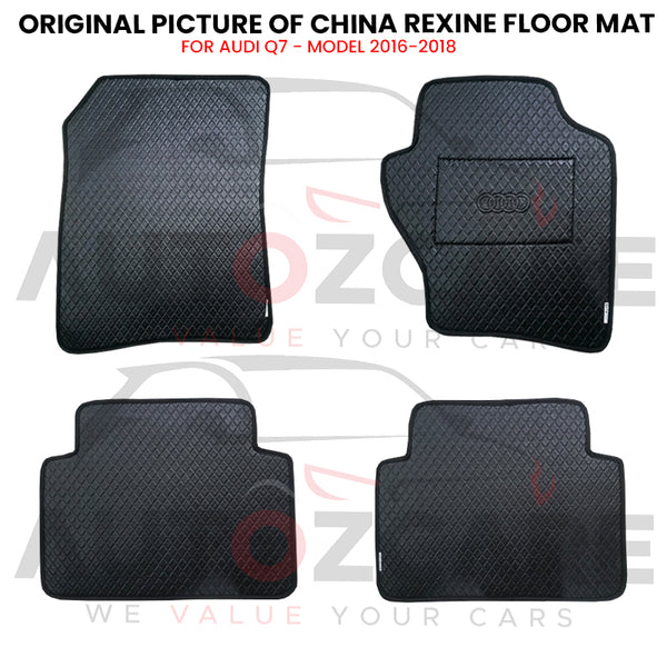 Audi Q7 China Rexine Floor Mat 4PCS - Model 2016-2018
