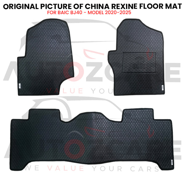 BAIC BJ40 China Rexine Floor Mat 3PCS - Model 2020-2025