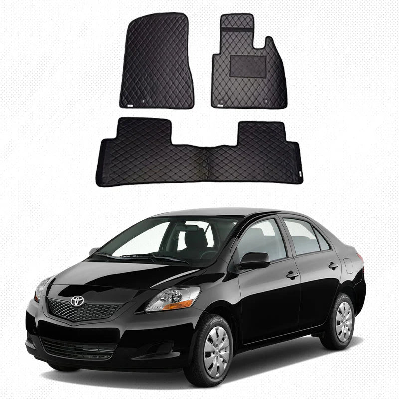 Toyota Belta Genuine Fitting Carpet Floor Mat 3PCS - Model 2005-2012