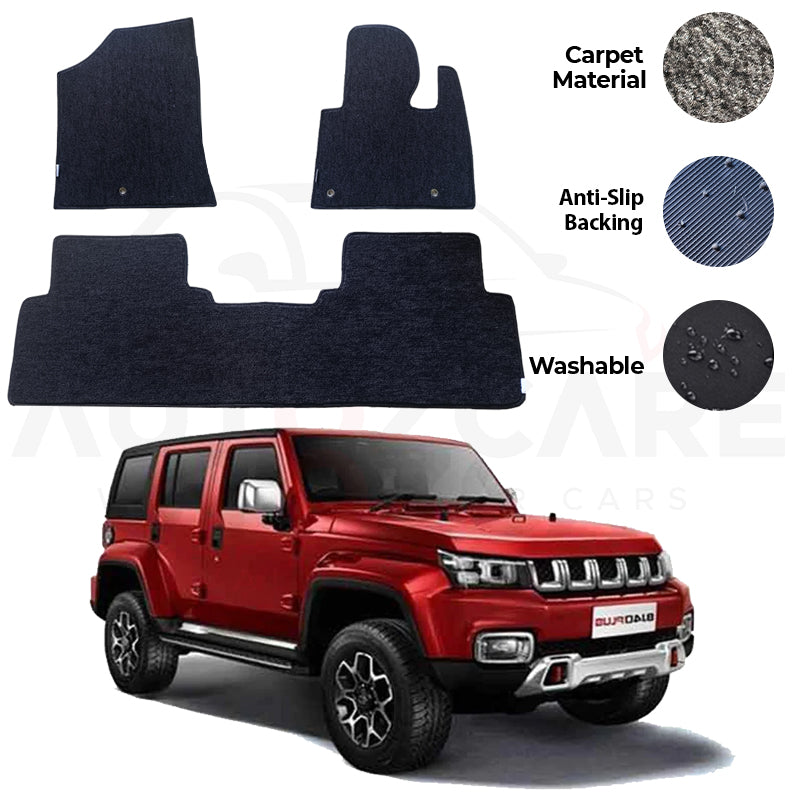 BJ40 Plus Genuine Fitting Carpet Floor Mat 3PCS - Model 2024