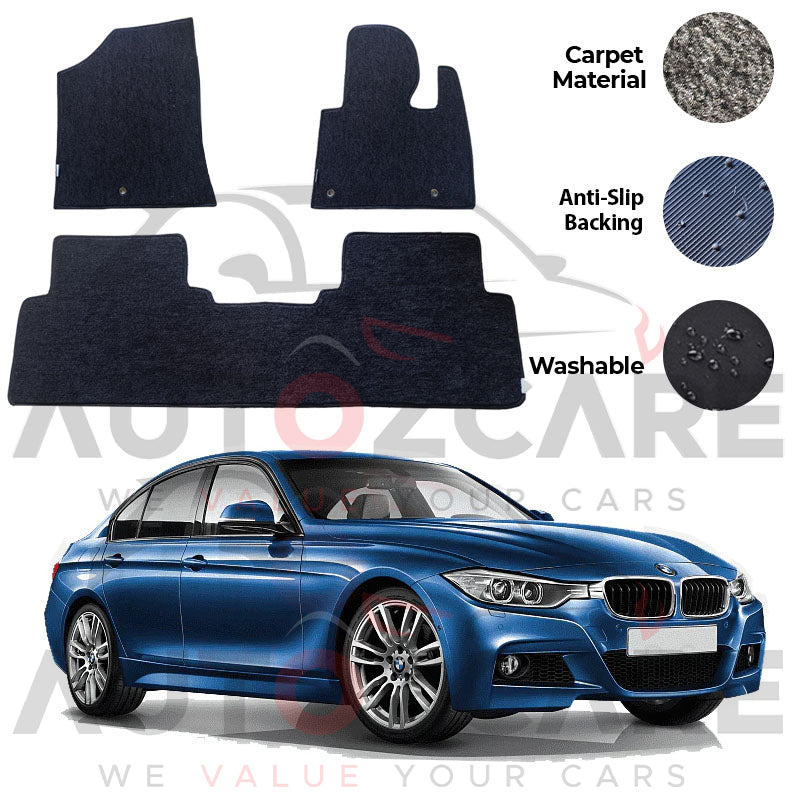 BMW 3 Series Genuine Fitting Carpet Floor Mat 3PCS - Model 2012-2018