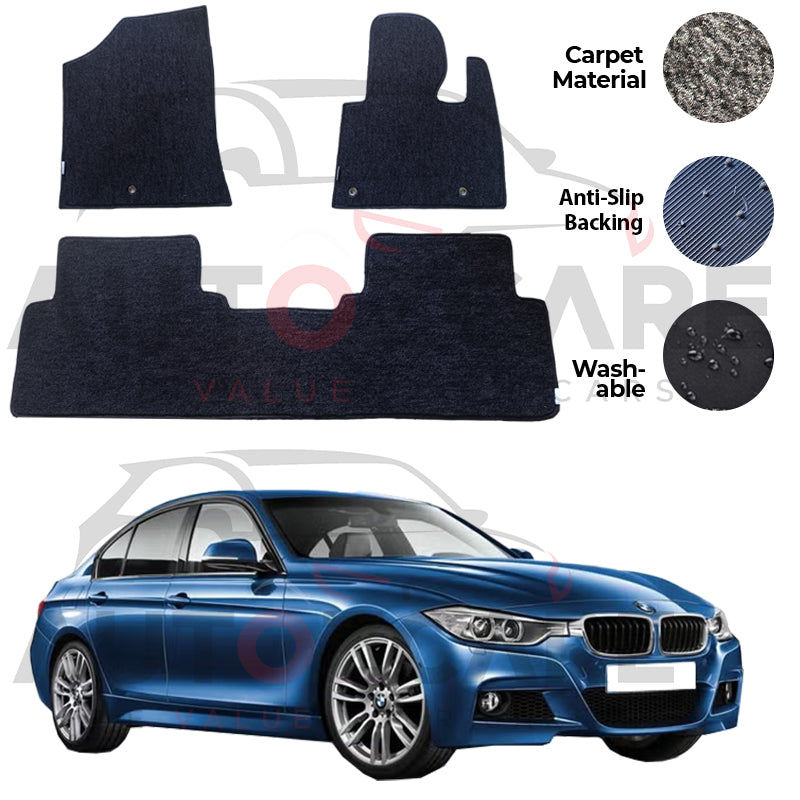 BMW 3 Series Genuine Fitting Carpet Floor Mat 5PCS - Model 2012-2019