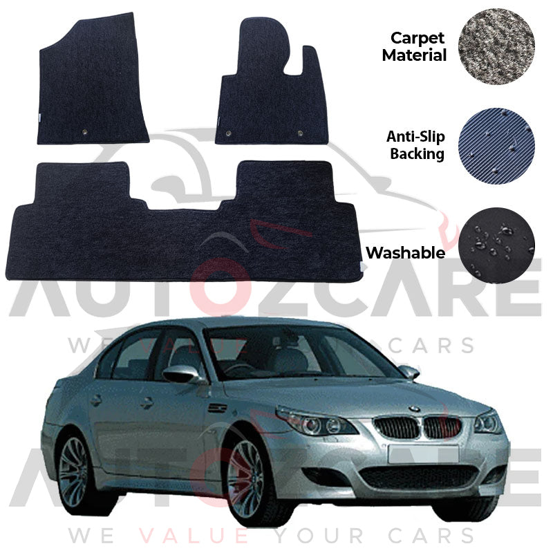 BMW 5 Series Genuine Fitting Carpet Floor Mat 3PCS - Model 2003-2010