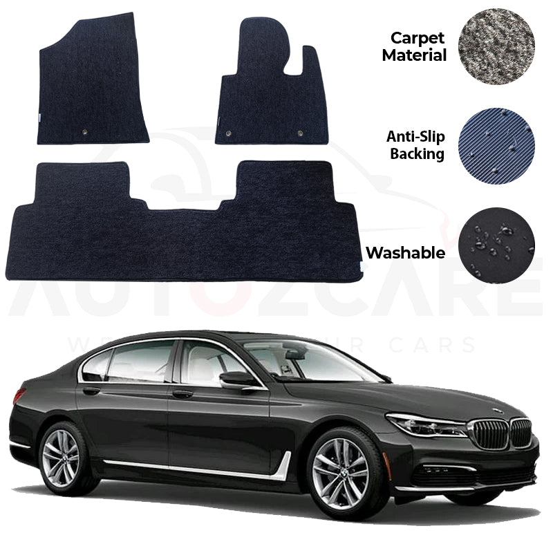 BMW 7 Series Genuine Fitting Carpet Floor Mat 3PCS - Model 2016-2018