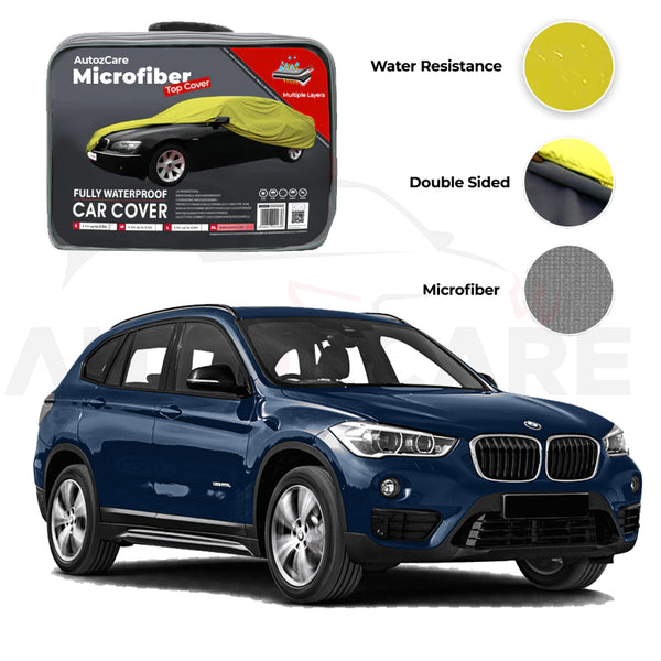 BMW X1 Series Microfiber Car Top Cover - Model 2016-2018 - AutozCare Pakistan