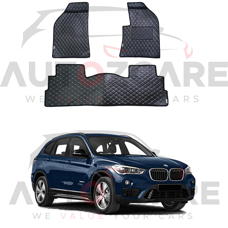 BMW X1 7D Floor Mats ( Flat Style ) 4Pcs - Model 2016-2025