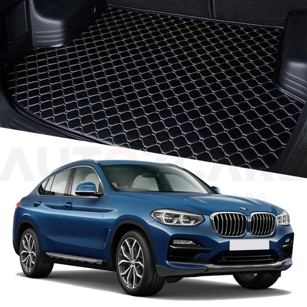 BMW X4 Series 7D Custom Car Trunk Mat - Model 2014-2018 - AutozCare Pakistan