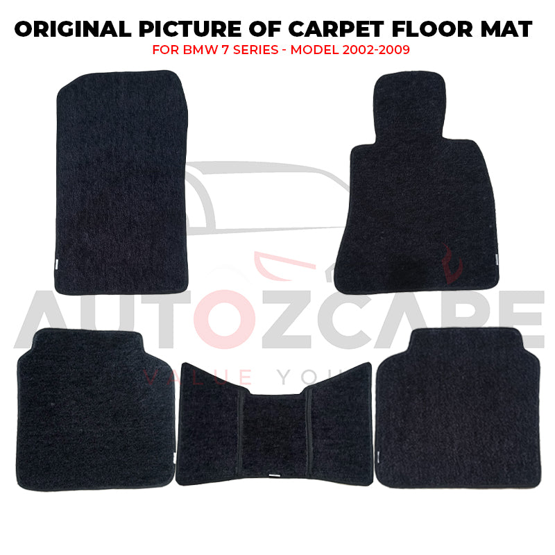 BMW 7 Series Genuine Fitting Carpet Floor Mat 5PCS - Model 2002-2009
