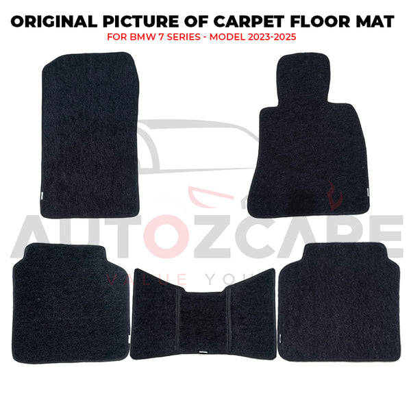 BMW 7 Series Genuine Fitting Carpet Floor Mat 5PCS - Model 2023-2025