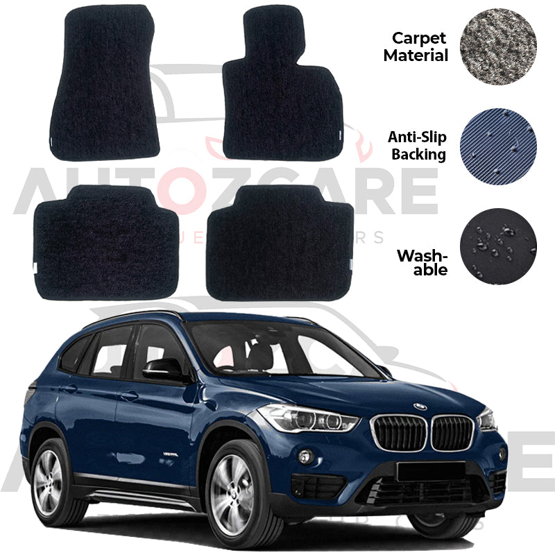 BMW X1 Genuine Fitting Carpet Floor Mat 4PCS - Model 2016-2025