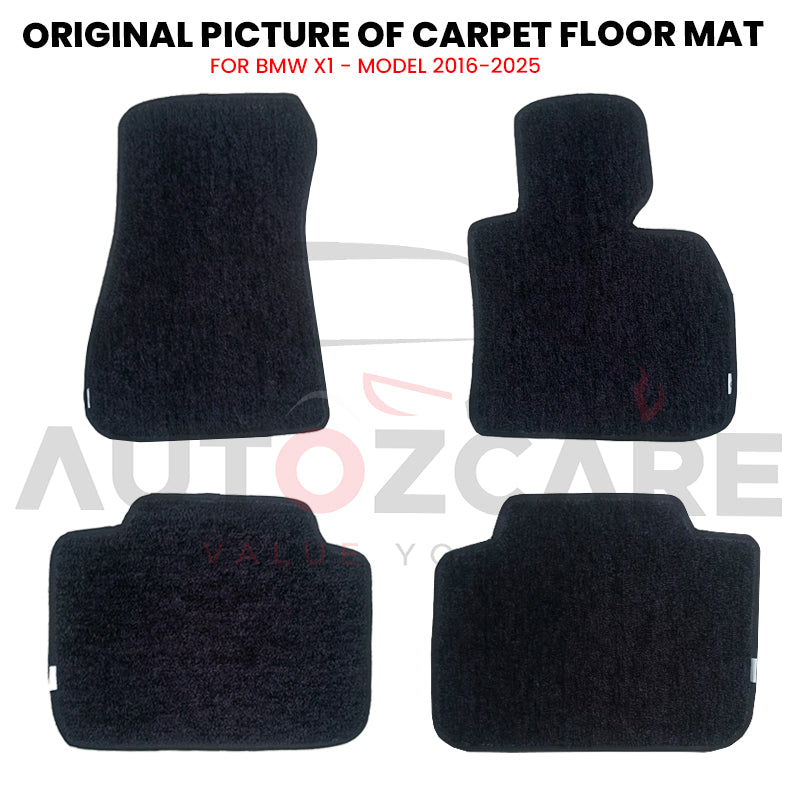 BMW X1 Genuine Fitting Carpet Floor Mat 4PCS - Model 2016-2025